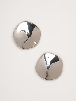 Silver Disc Earrings
